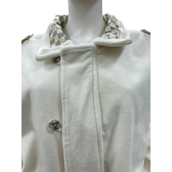 Dapper Dan VTG Authentic 90s Cream Velour Jacket SIZE XL - Picture 5 of 7